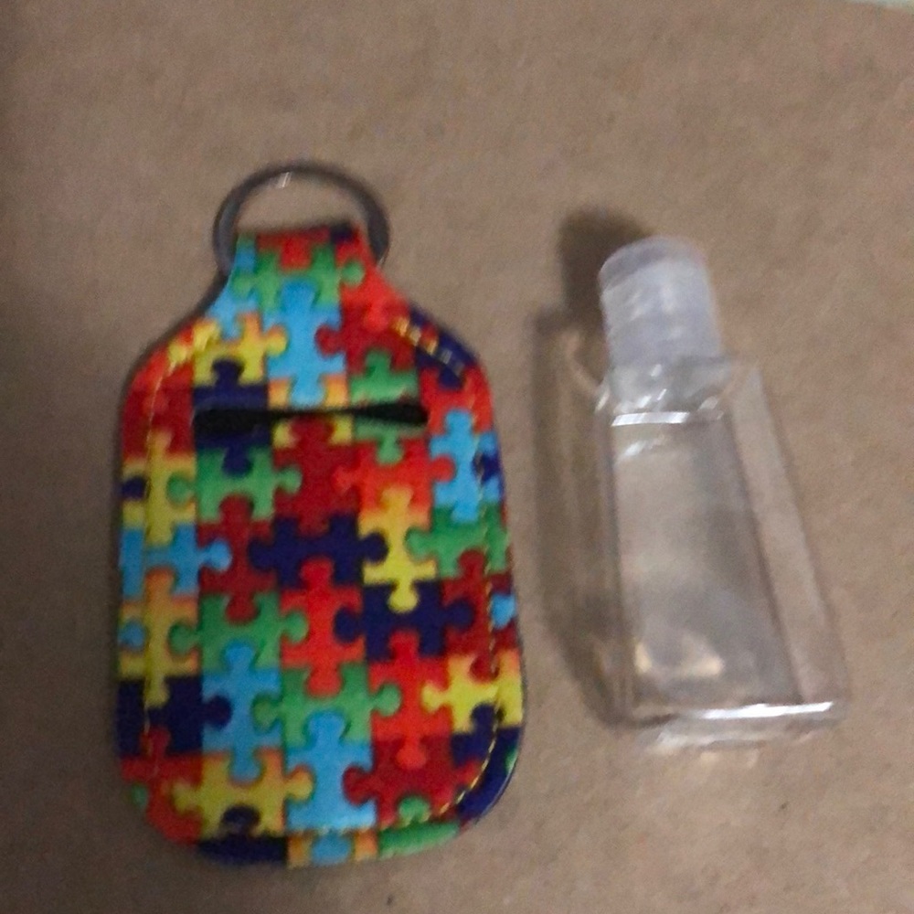 Hand sanitizer keychain